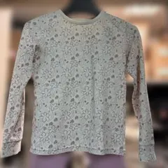 女の子 パジャマ 花柄長袖とパンツセット ピンク140