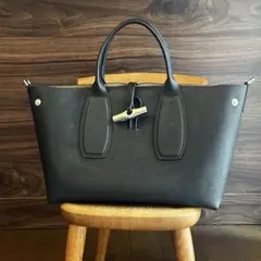 【現行品•極美品】LONGCHAMP ロンシャン ロゾ ブラック