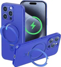 iPhone 15 Pro 用 ケース Magsafe対応 隠しスタンド付き