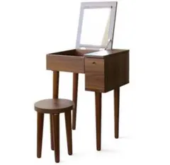 【18日までの出品】コンパクト ドレッサー 化粧台 幅50cm ブラウン