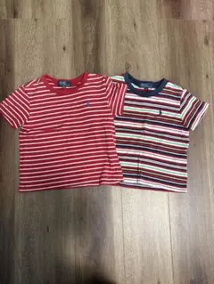Polo Ralph Lauren ボーダーTシャツ 2枚セット 90