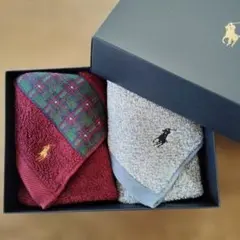 【新品未使用】RALPH LAUREN　ウォッシュタオル2枚セット　綿100%のサムネイル