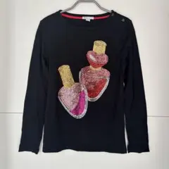 GapKids スパンコール 長袖Tシャツ 160cm ブラックのサムネイル