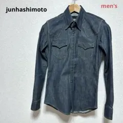 ジュンハシモトJunhashimoto・ウエスタン　デニムシャツ　インディゴ　Mのサムネイル