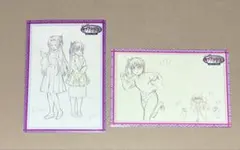 鬼滅の刃 キメツ学園 ポストカード 栗花落カナヲ 胡蝶カナエ カフェ