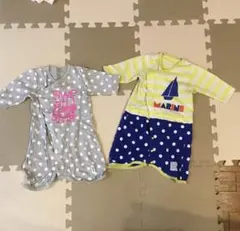 赤ちゃん本舗 新生児から 長肌着 コンビ肌着 ロンパース2way２枚セット