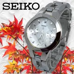 Ⴤ1348 ꕤ美品 SEIKO LK ルキア 腕時計 カットガラス トリプル