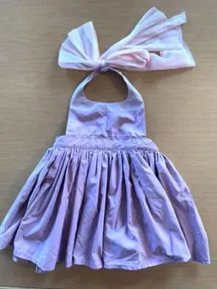 美品！MARLMARL ドレスエプロン　お食事エプロン　マールマール　スタイ