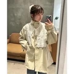 レース トレンチコート