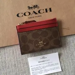 新品 COACH コーチ 定価23,100円 コイン パス IDケース 財布