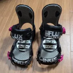 【USED】FLUX スノーボードビンディング ブラック/ピンク M