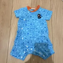 BIT'Z ロンパース 50-60cm ブルー 総柄のサムネイル