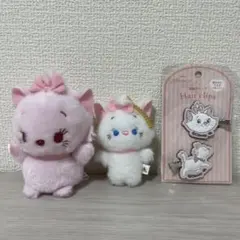 マリー マスコットとヘアクリップセット　ディズニー