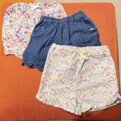petit main ショートパンツ3点セット/110