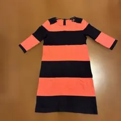 TOMMY HILFIGER サーモンピンク　ストライプ ワンピース　XS