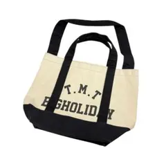 ナノユニバース × TMT 2WAYキャンバス トートバッグ 生成/ブラックのサムネイル
