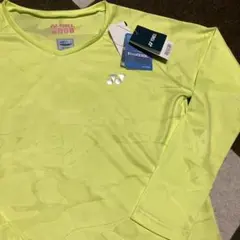 ⭐️新品未使用品⭐️ YONEX 長袖シャツ イエロー　レディースMサイズ テニスのサムネイル