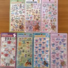 【正規品】ボンボンドロップシール ディズニー 7枚 7種 セット