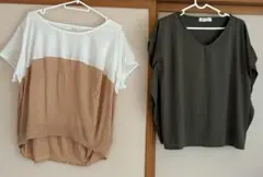 CECIL McBEE MOUSSY 半袖トップス 2点セット ドルマンゆったりのサムネイル