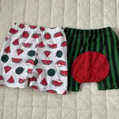 ベビー半ズボン90 夏　スイカ