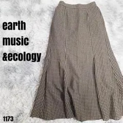 earth music & ecology 美品 スカート ブラウン 1173