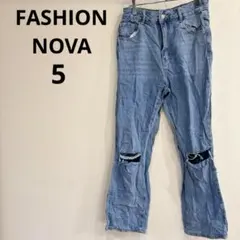 1点もの✨️FASHION NOVA 【5】ダメージジーンズ おしゃれ