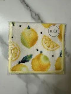 【新品未使用】フェイラーハンカチポーチ レモンドット　ホワイト