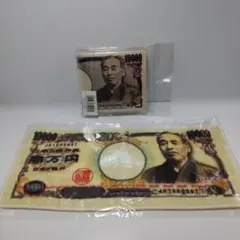 財布 二つ折り財布 タオル 福沢諭吉デザイン 1万円札 新品未使用