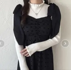 apures jour アプレジュール リボン柄キャミワンピース