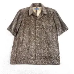 【激レア】ナンバーナイン 本人期 レオパード柄 オープンカラーシャツ ヒョウ柄