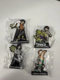 デジモン 一番くじ　ラバースタンド 4点セット
