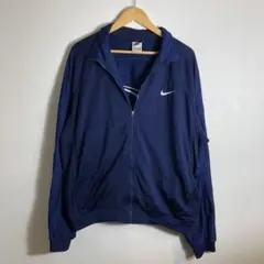 00s オールド ナイキ トラックジャケット 紺 白 ジャージ Y2K 古着