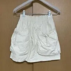 ホワイト カーゴミニスカート