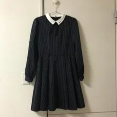 美品　160 ワンピース　卒業式 リンジィ　紺のサムネイル