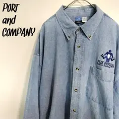 PORT and COMPANY 長袖シャツ 古着 ビッグシルエット