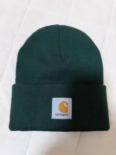 カーハート　ニット帽　グリーン