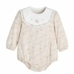 moimoln 花柄ベローナロンパース 70