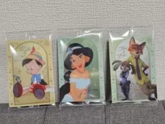 ディズニー　ウエハースカード3枚セット