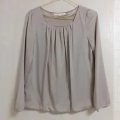 NATURAL BEAUTY ベージュ長袖シャツ 40