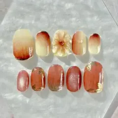 122.Fruit~fig~ 【現品あり】 ネイルチップ サイズオーダー可