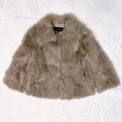 超美品 JILL STUART ファーコート S JILL by JILL STUART｜フェイクファー付ミディ丈レデイダウンコート