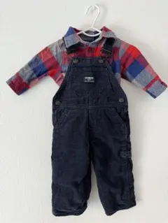 OSHKOSH オーバーオール 6M 60〜70cm コーデュロイ