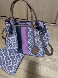 ケイトスペード　Kate spade フラワージャカードバッグ