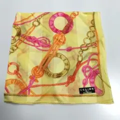 シール付き未使用　CELINE チェーンパターン ハンカチ