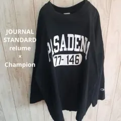 Champion×relume フットボール　ロングスリーブTシャツ