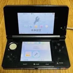 ニンテンドー3DSコスモブラックCTR-001(JPN) 起動確認・初期化済み