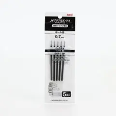 三菱鉛筆 ボールペン替芯 ジェットストリーム 0.7mm 黒 SXR-7 5本入