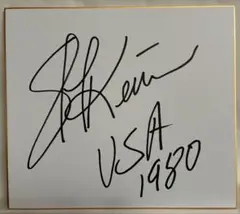 皇帝戦士 ビッグバン・ベイダー 直筆サイン色紙（外国人プロレスラー