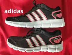 【美品】adidas climacool ブラック/ピンク スニーカー　23cm