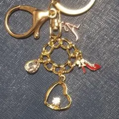 ハート×赤ヒール キーチェーン№74♡ハンドメイド
